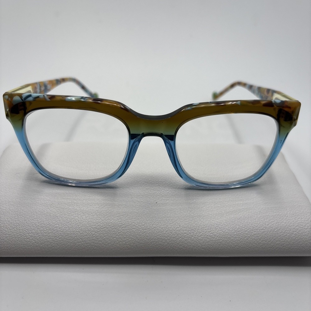 Pure P-7004 455 Brown Havana/Blue 50-20-140 Womens Eyeglasses Frames #311